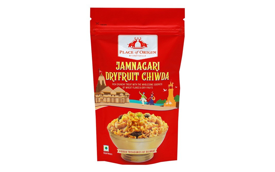 Place of Origin Jamnagari Dry Fruit Chiwda, Gujarati Mixture   Pack  120 grams